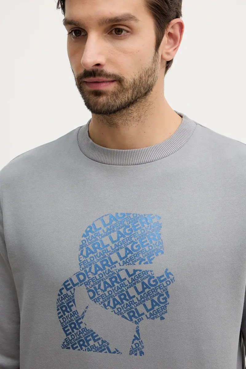 felpa in cotone uomo colore grigio 554917.705405 miniatura 4