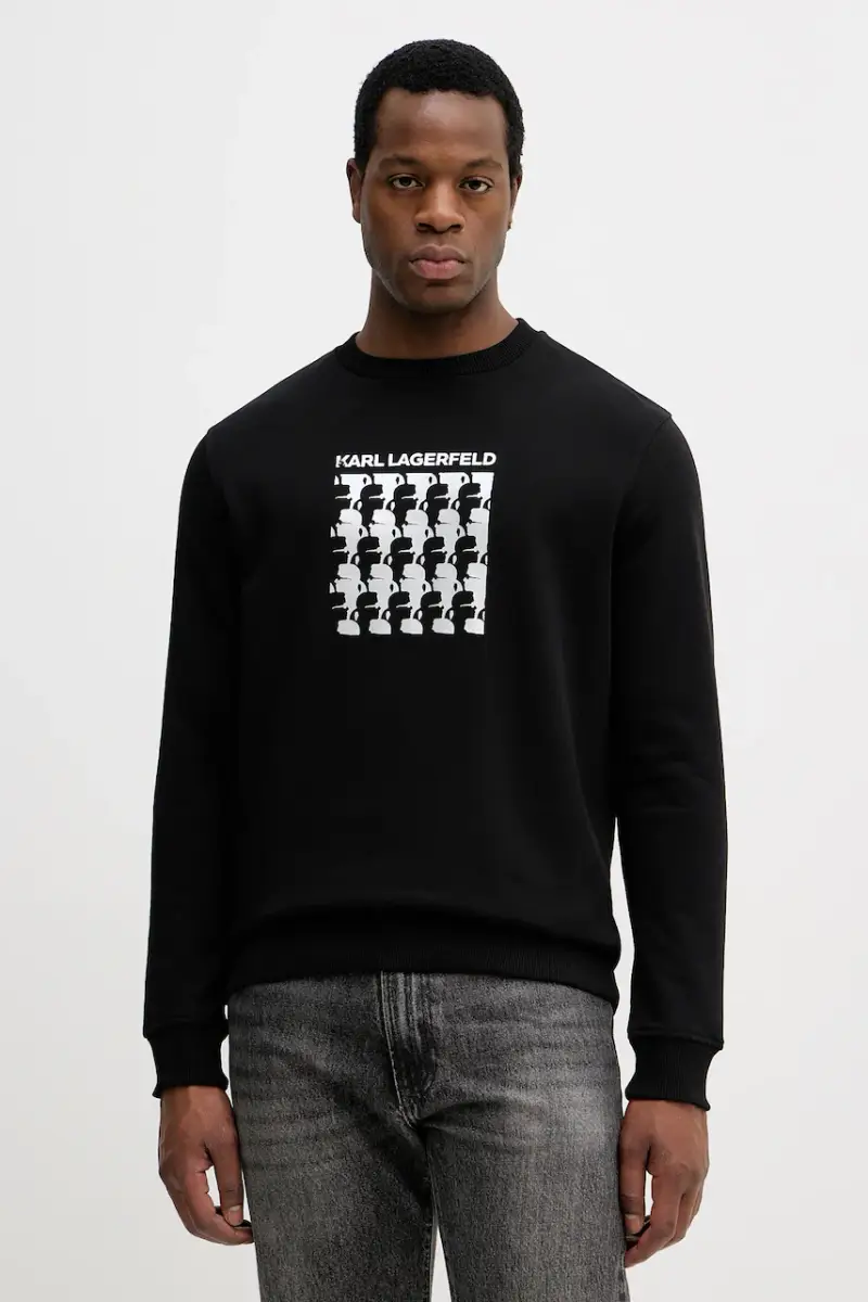 felpa in cotone uomo colore nero 554917.705402