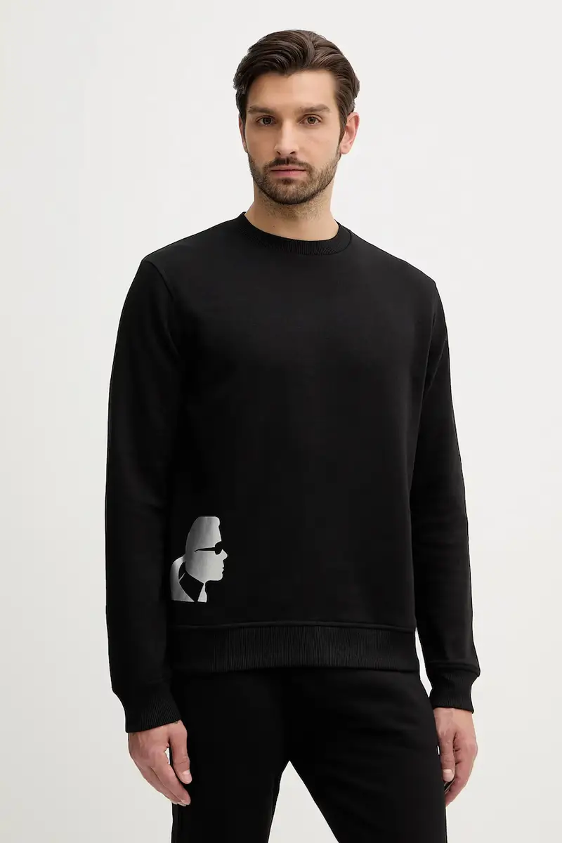 felpa in cotone uomo colore nero 554917.705403