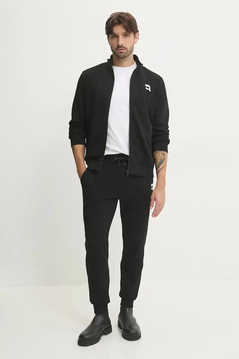 felpa uomo colore nero con applicazione 500900.705712 miniatura 2