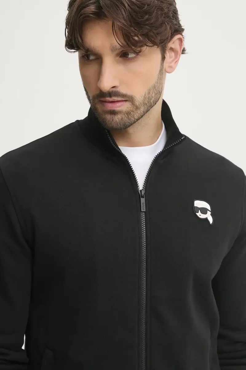 felpa uomo colore nero con applicazione 500900.705712 miniatura 4