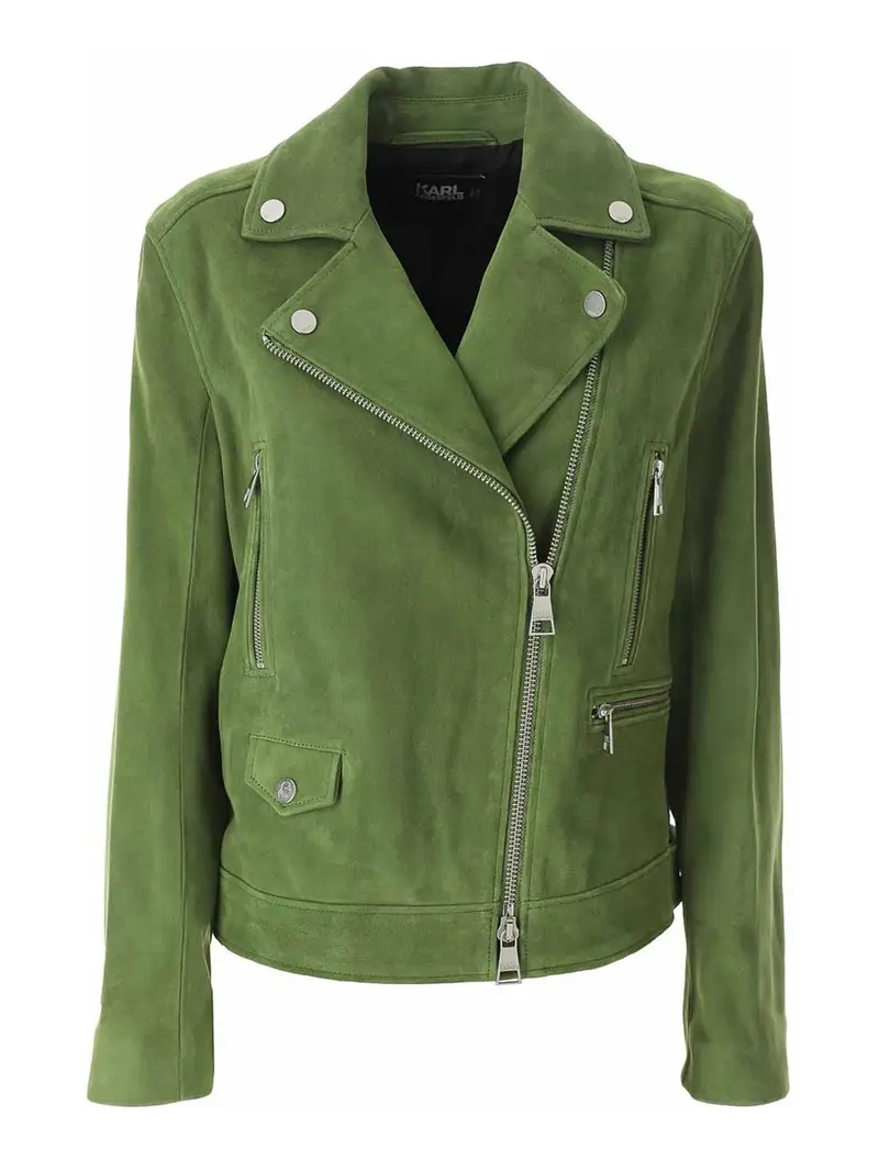 Giacca biker Verde