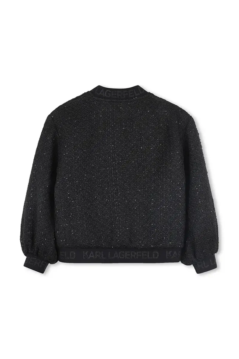 giacca bomber bambini colore nero Z30605 miniatura 2