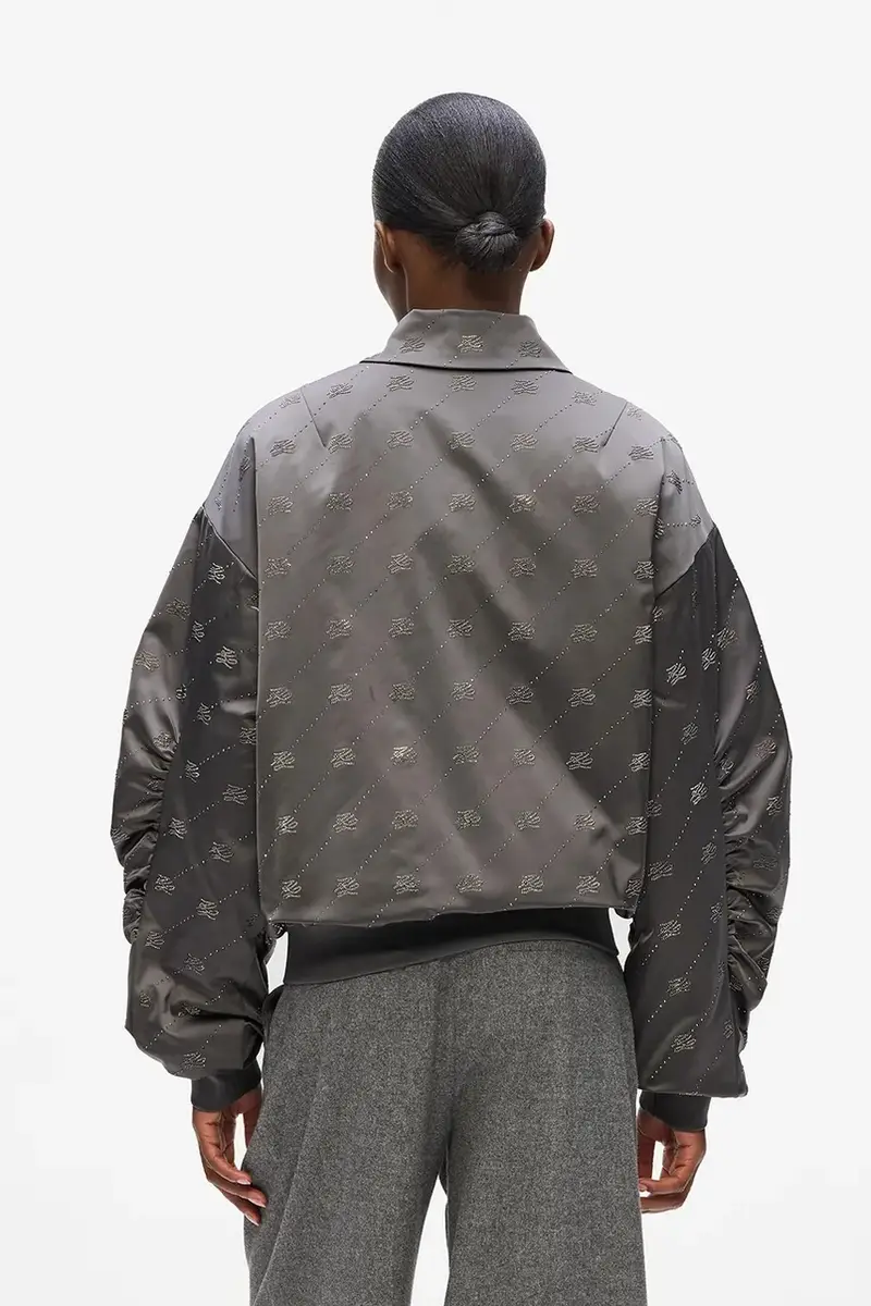 giacca bomber colore grigio A4W14046 miniatura 2