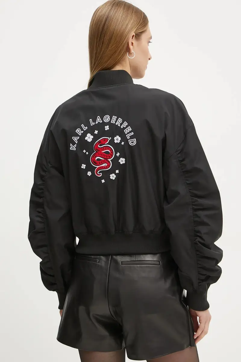 giacca bomber donna colore nero A1W14039 miniatura 3