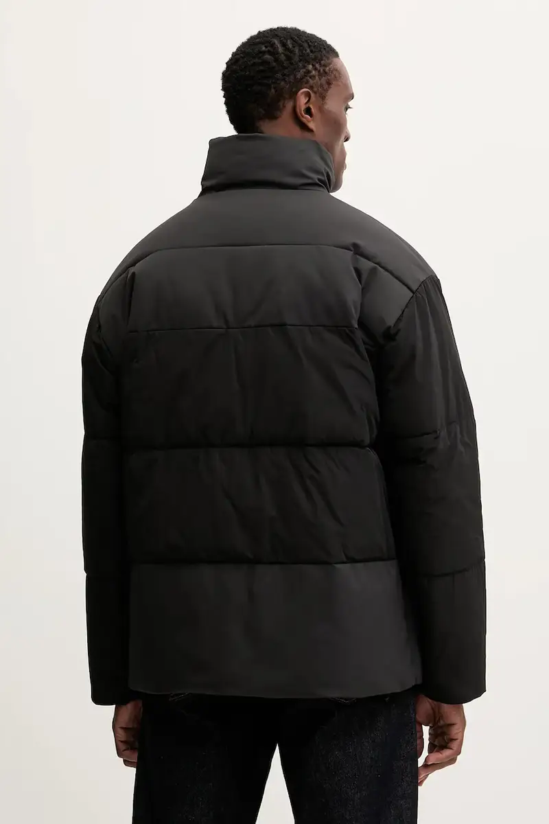 Karl Lagerfeld Giacca nera uomo in tessuto tecnico miniatura 3