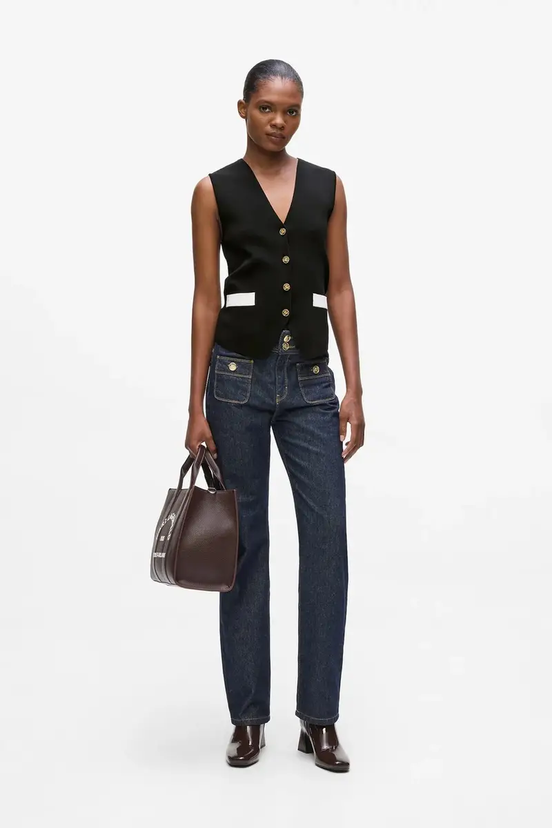 gilet colore nero A4W18061 miniatura 4