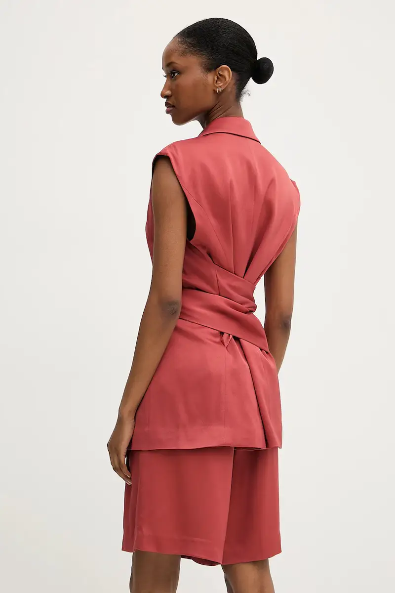 gilet colore rosso A3W14043 Arancione miniatura 3