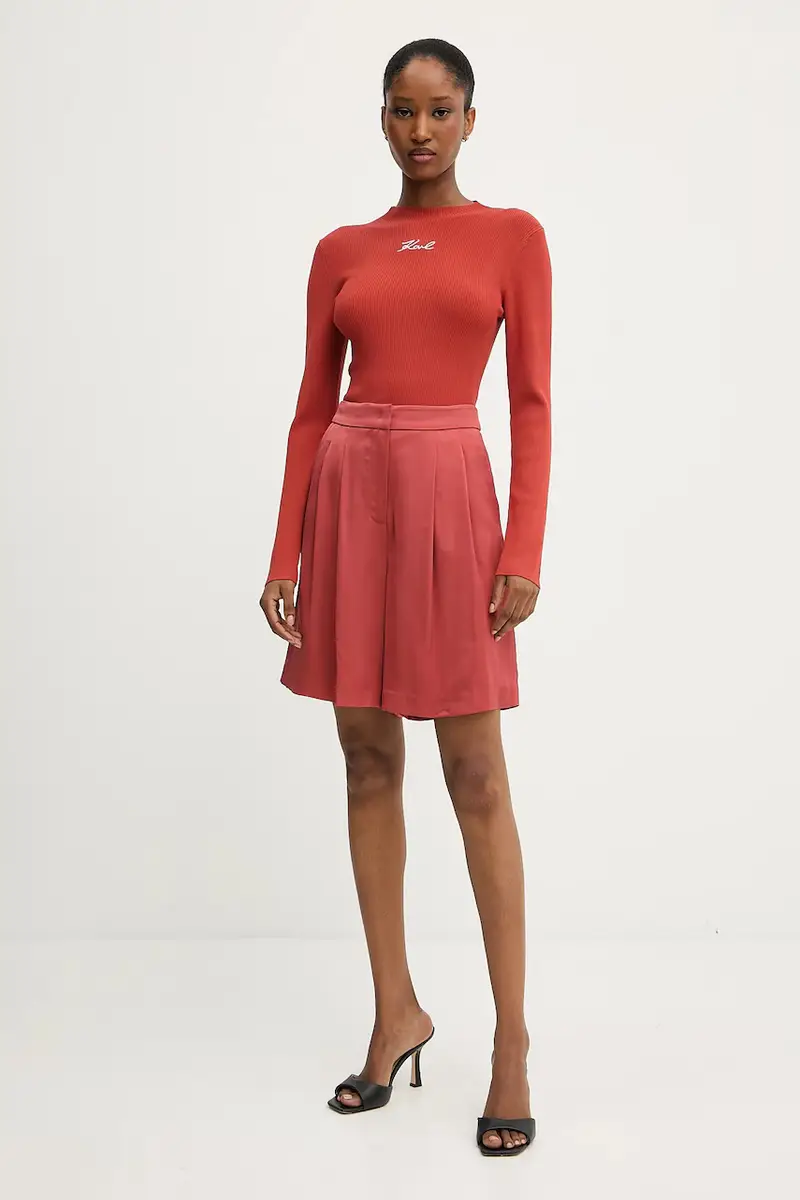 Karl Lagerfeld Gilet Donna Arancione 3120425 miniatura 2