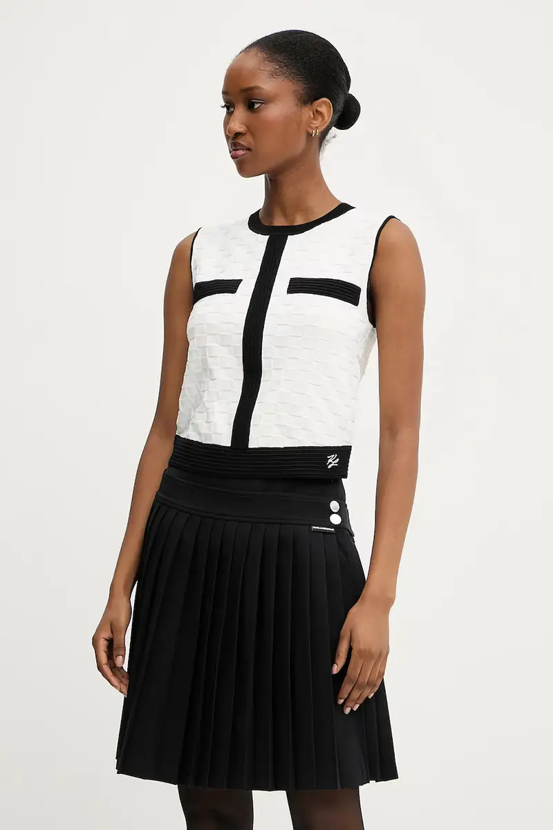 Karl Lagerfeld Gilet Donna Bianco 3124717