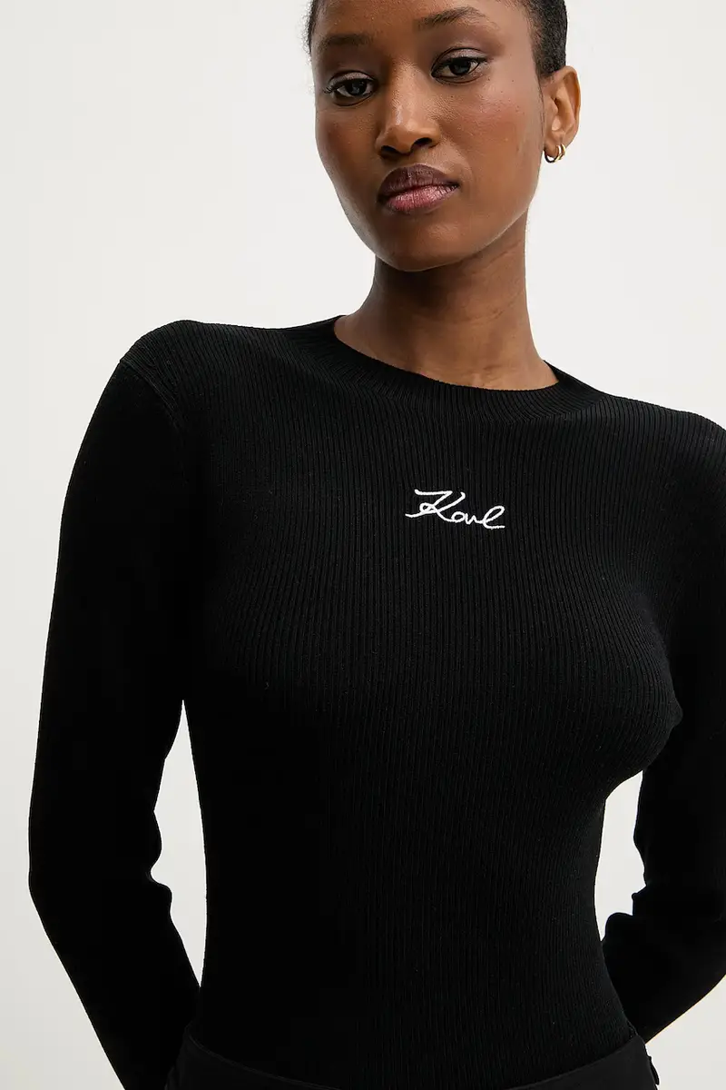 Karl Lagerfeld Gilet Donna Nero 2985310 miniatura 4