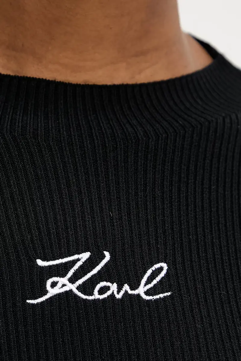 Karl Lagerfeld Gilet Donna Nero 2985310 miniatura 5