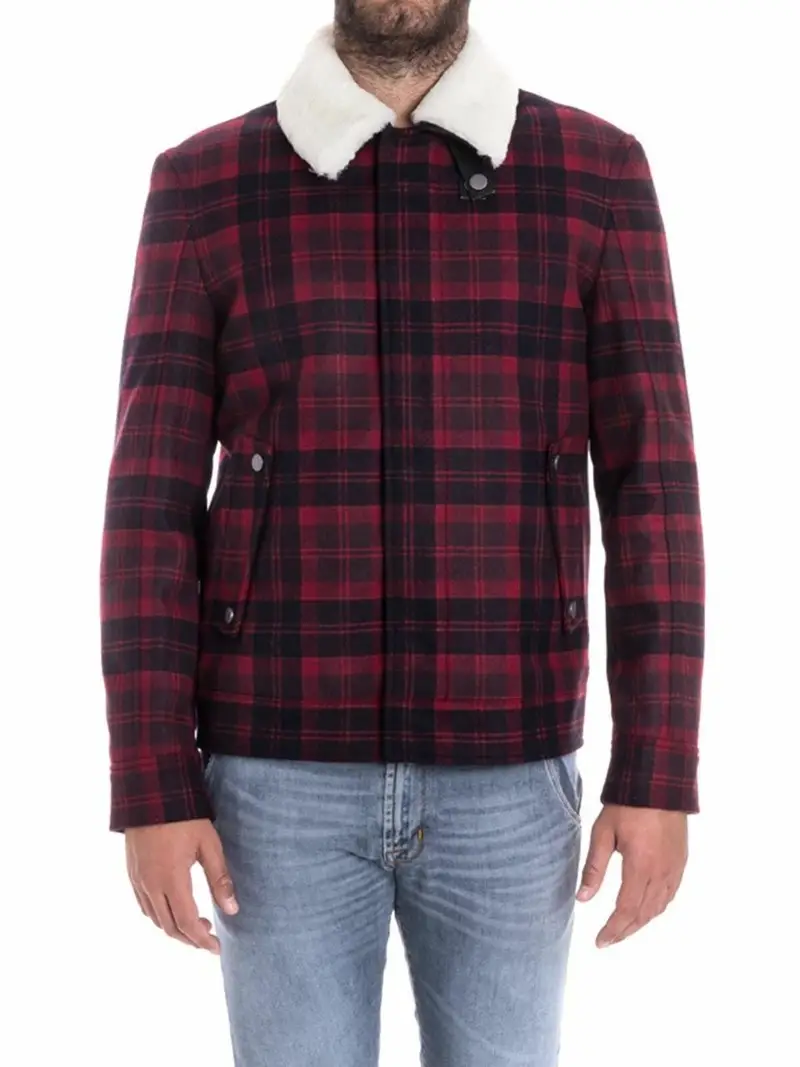 Giubbino in lana Rosso