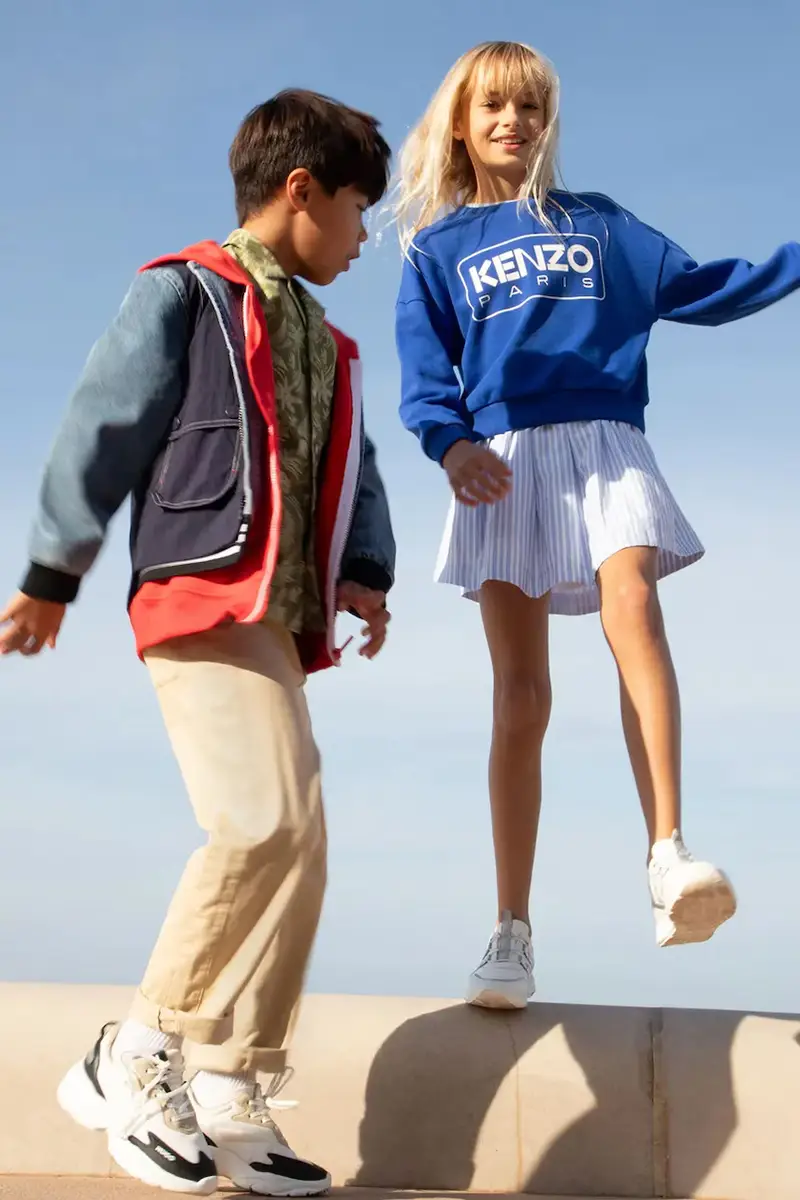 gonna bambina colore blu Z30446 miniatura 5