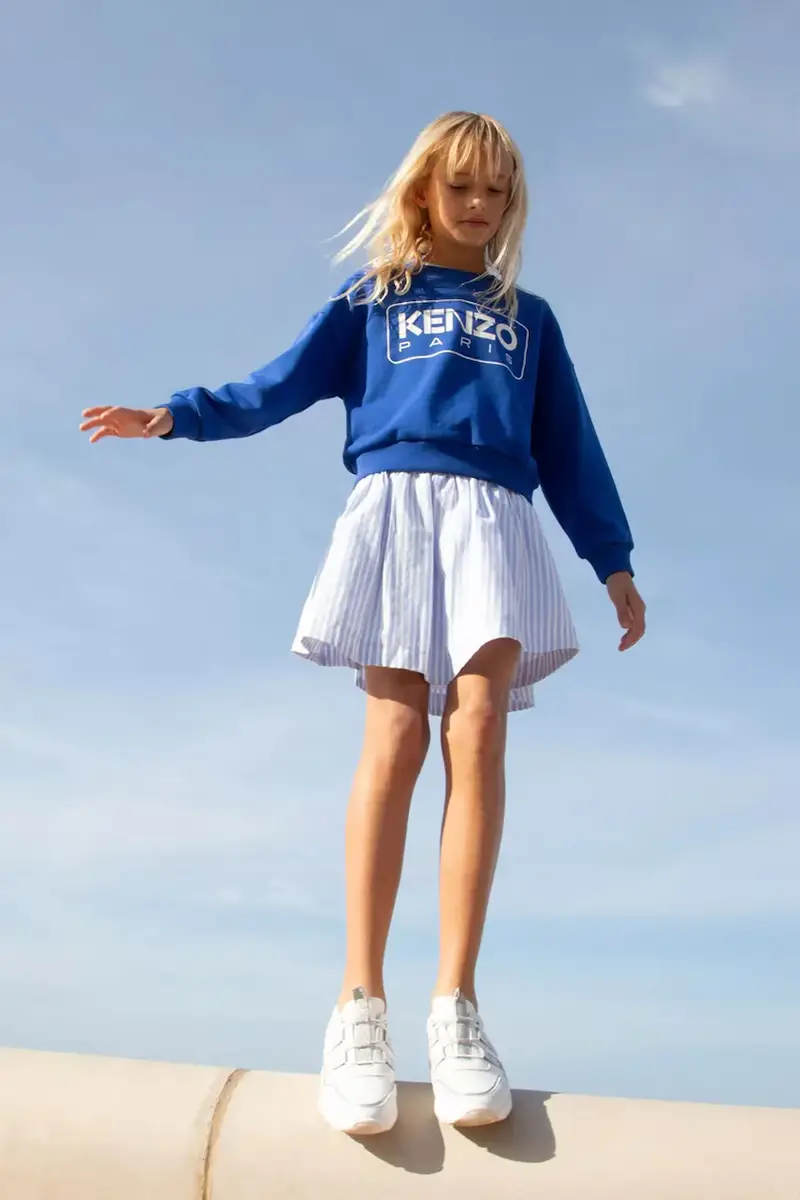 gonna bambina colore blu Z30446