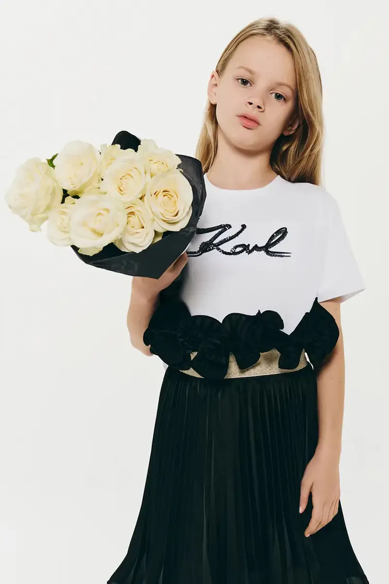 gonna bambina colore nero Z30475