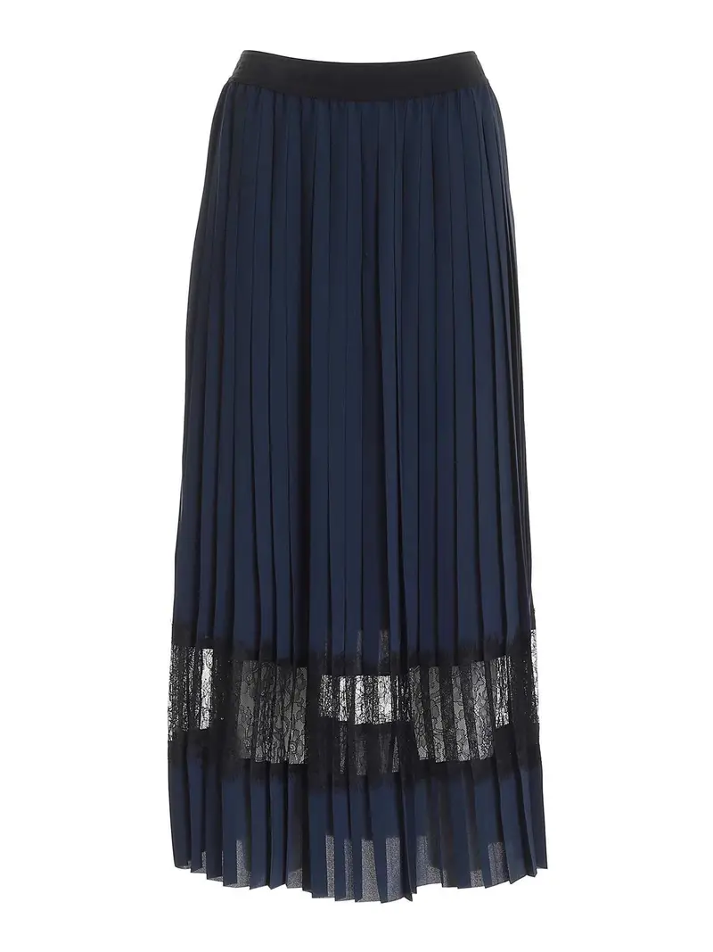 Gonna lunga pliss? blu