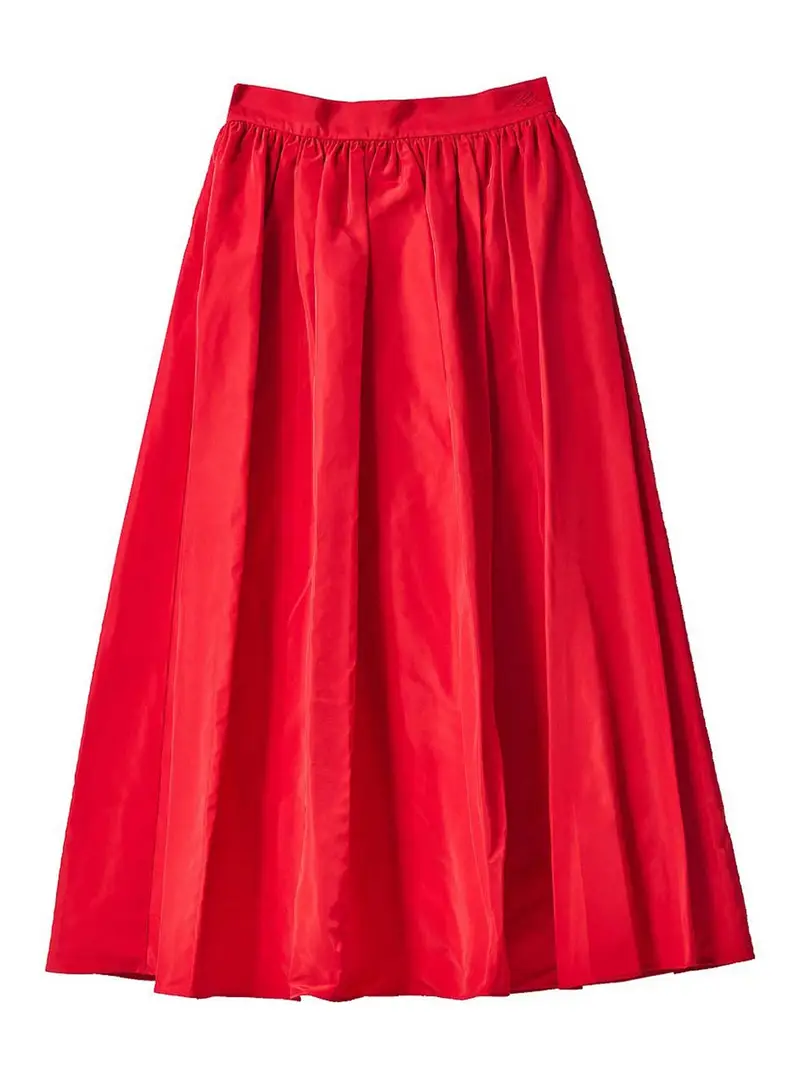 Gonna voluminosa Rosso