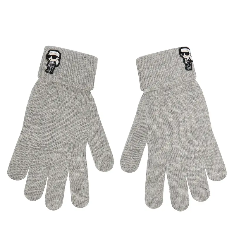 Karl Lagerfeld Guanti Donna Grigio 2849484