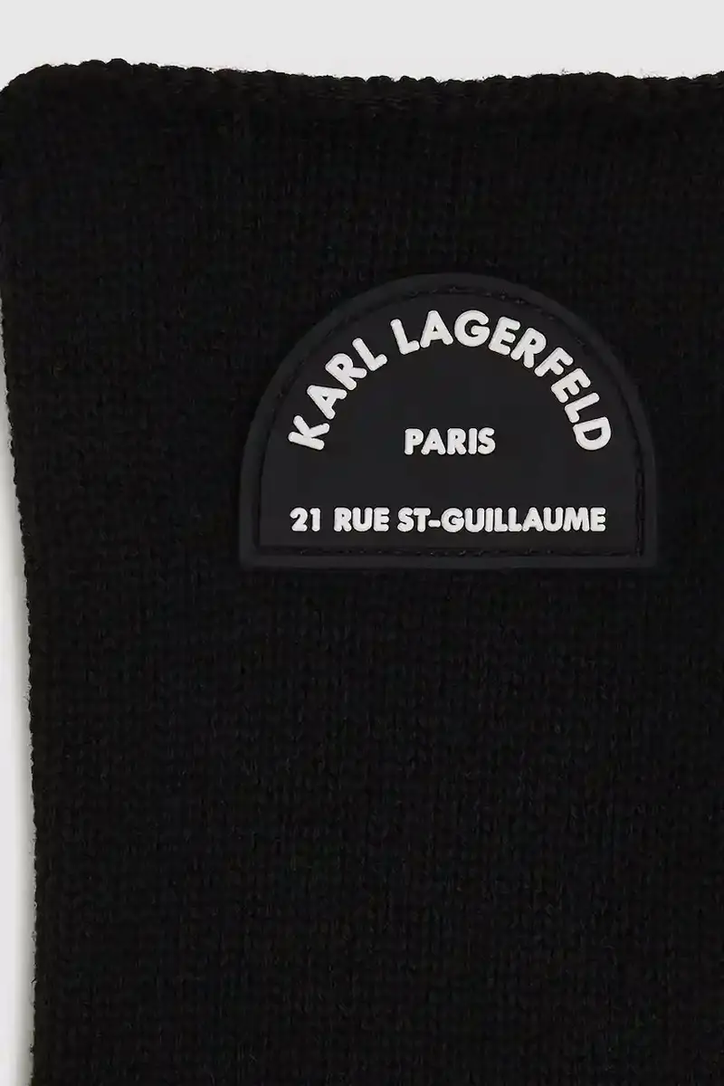 Karl Lagerfeld Guanti Donna Nero 3276013 miniatura 3