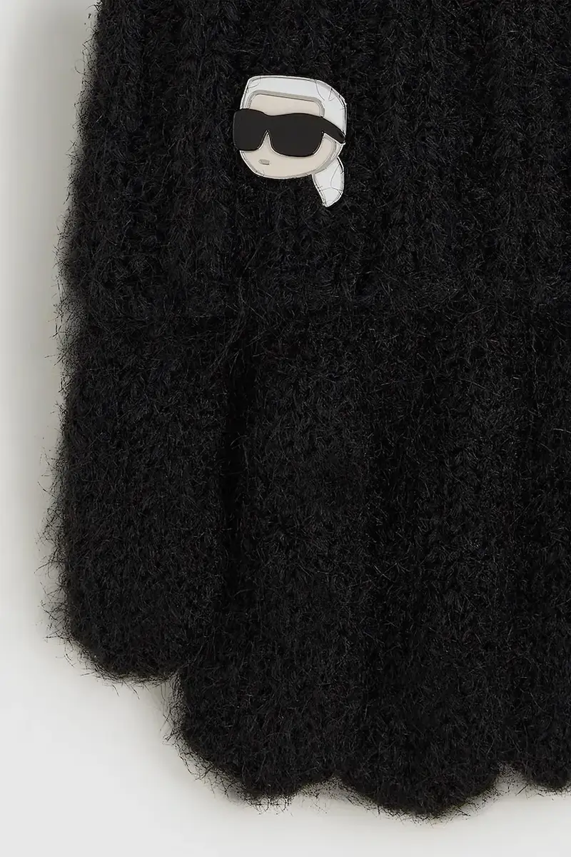 Karl Lagerfeld Guanti Donna Nero 3275940 miniatura 3