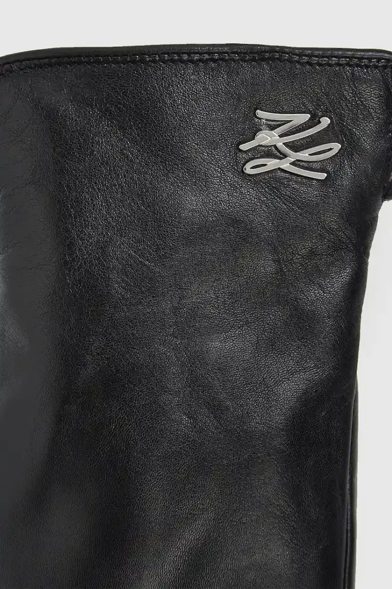 Karl Lagerfeld Guanti Donna Nero 3275907 miniatura 3
