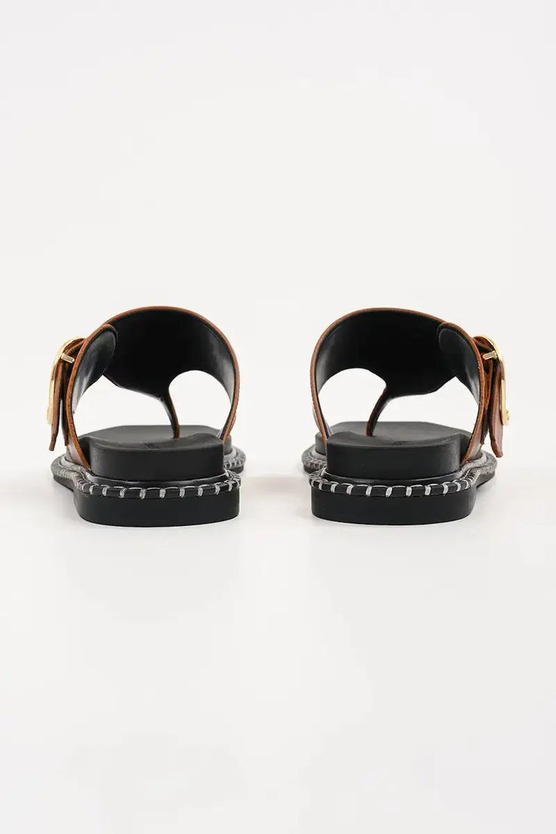 infradito in pelle KLEO donna colore marrone KL81325 miniatura 3