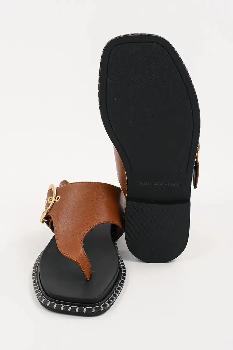 infradito in pelle KLEO donna colore marrone KL81325 miniatura 5