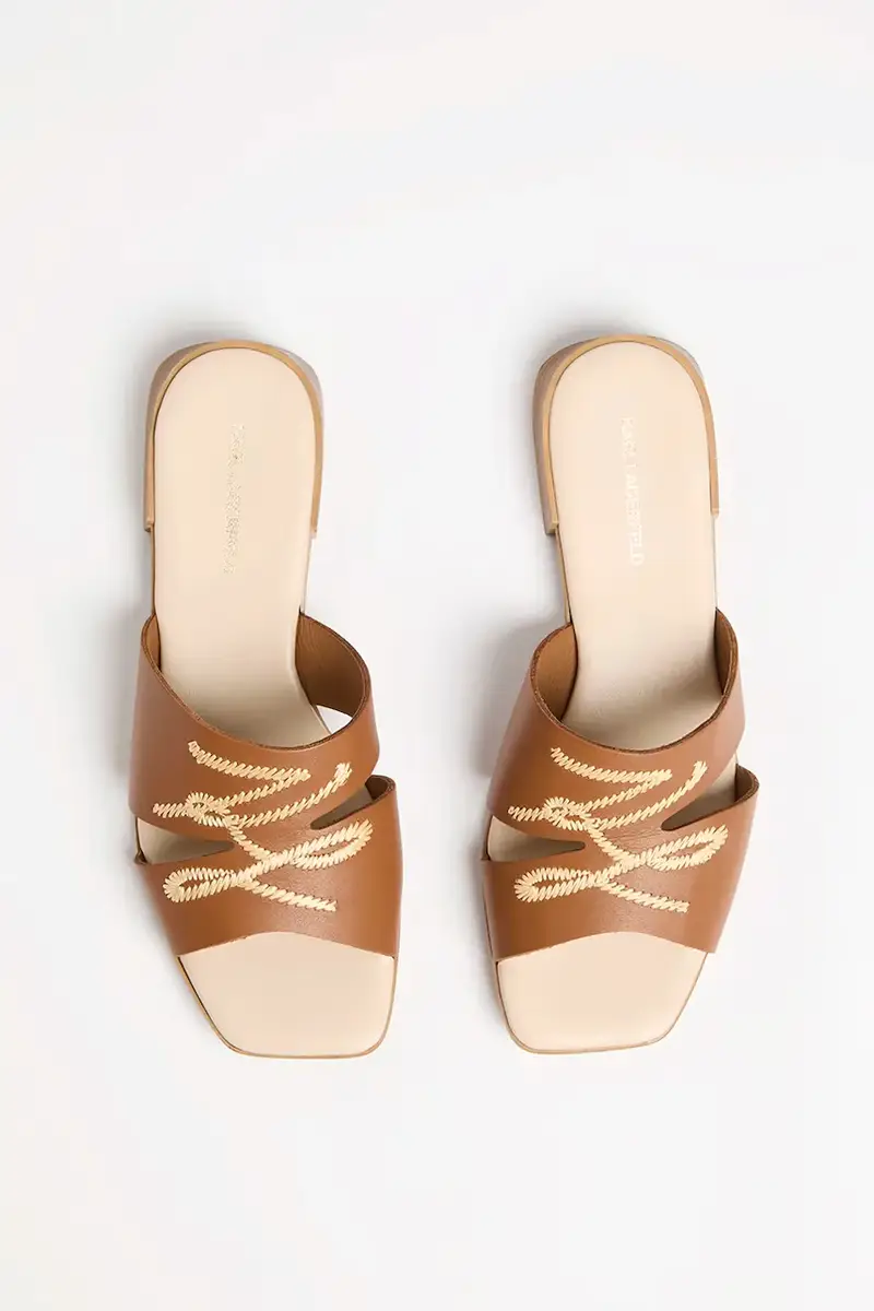 infradito in pelle PETALO donna colore marrone KL80772 miniatura 4