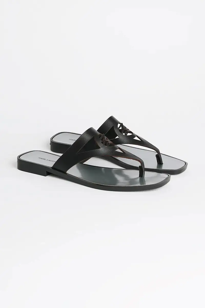 infradito in pelle SKOOT II donna colore nero KL80407 miniatura 2