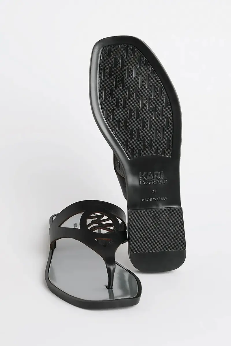 infradito in pelle SKOOT II donna colore nero KL80407 miniatura 5