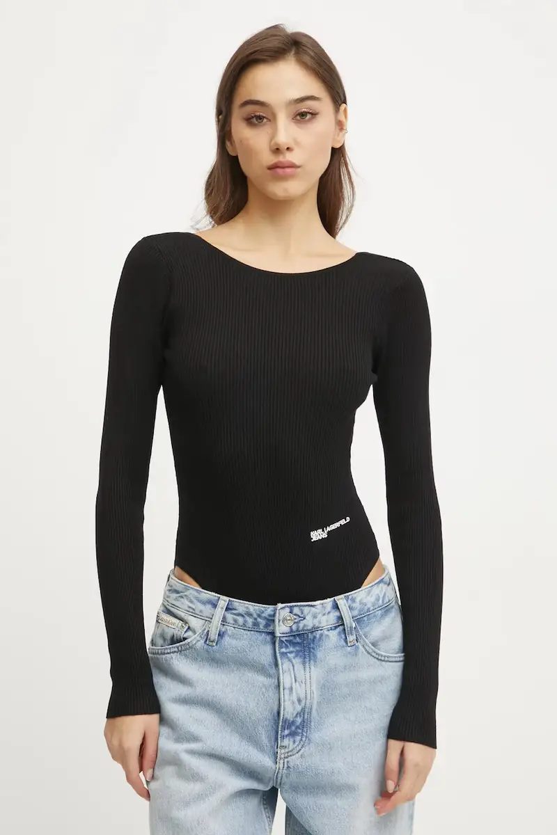 Karl Lagerfeld Jeans Jeans Donna Nero 3626946 miniatura 3