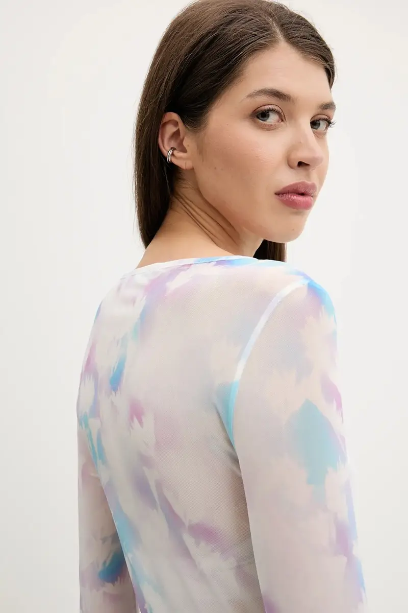 camicia a maniche lunghe colore bianco A3W17049 miniatura 5