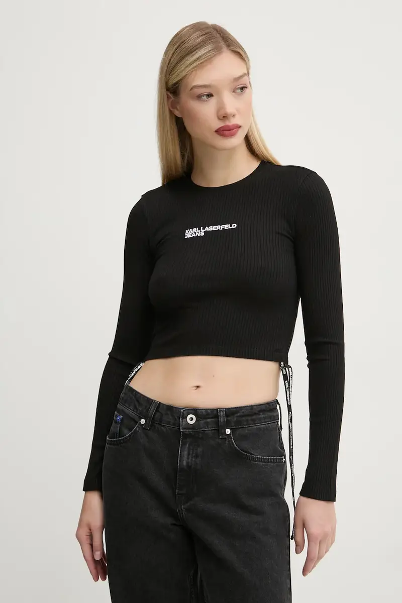 camicia a maniche lunghe donna colore nero A1W17037 miniatura 4