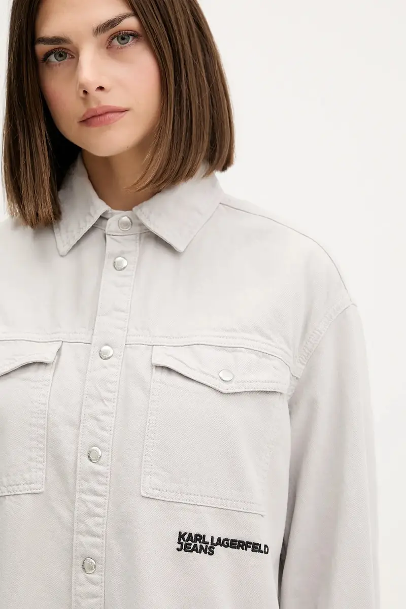 Karl Lagerfeld Jeans Jeans Donna Grigio 3611340 miniatura 4