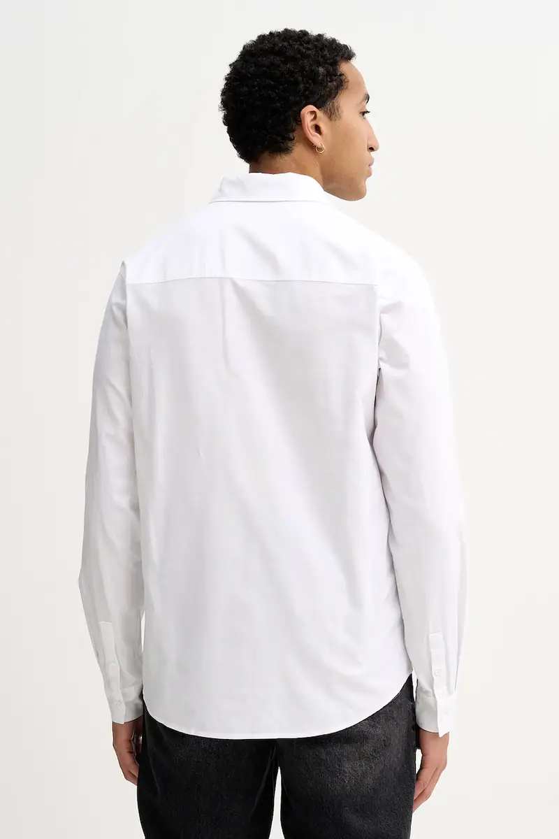 camicia in cotone Bianco miniatura 3