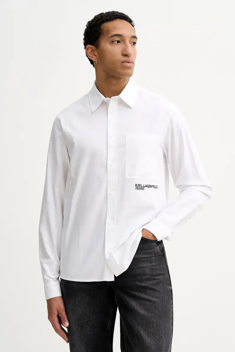 camicia in cotone Bianco