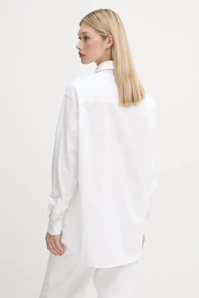 camicia in cotone donna colore bianco A3W11010 miniatura 3