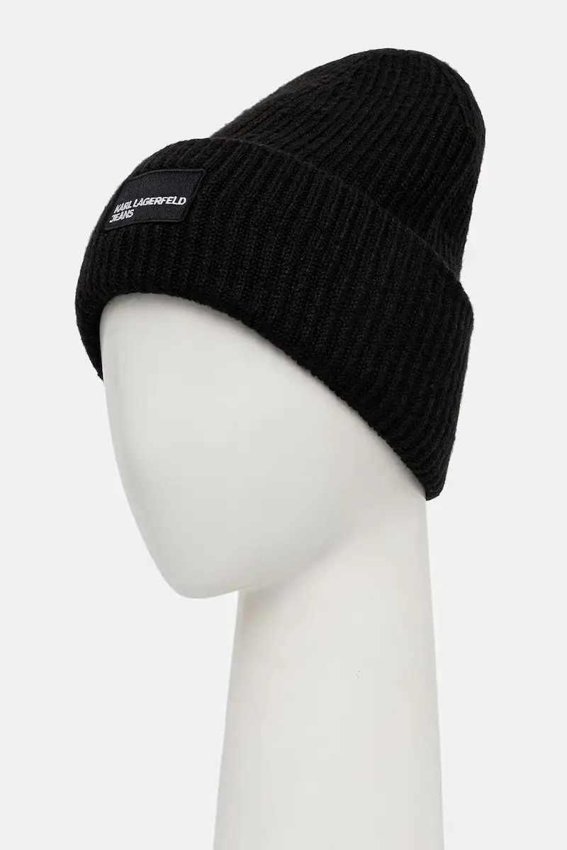 cappello in lana colore nero A4W33079 miniatura 2