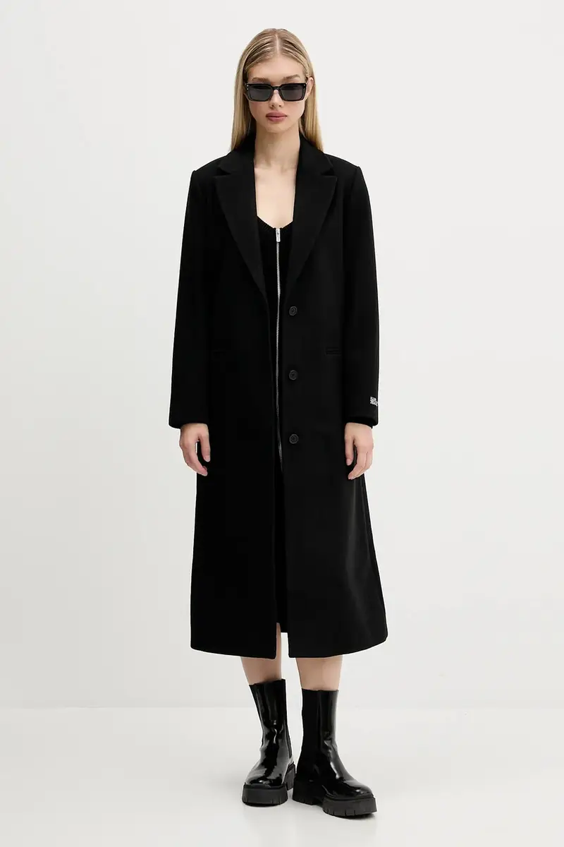 cappotto colore nero A4W15056 miniatura 2