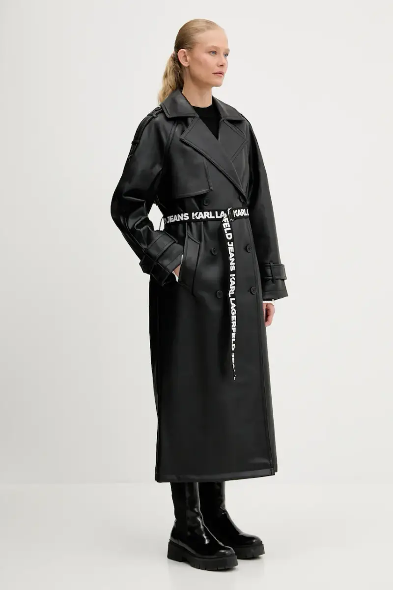 cappotto donna colore nero A3W15047 miniatura 2