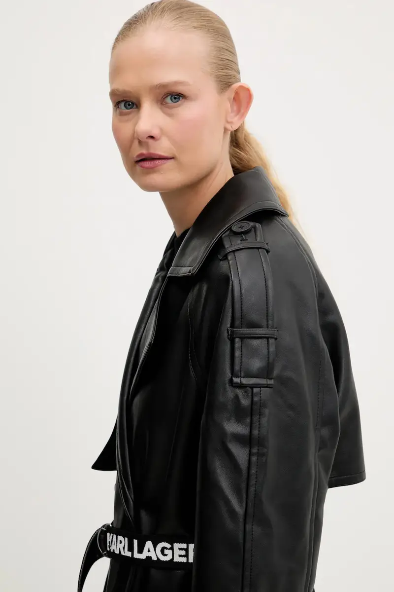 cappotto donna colore nero A3W15047 miniatura 5