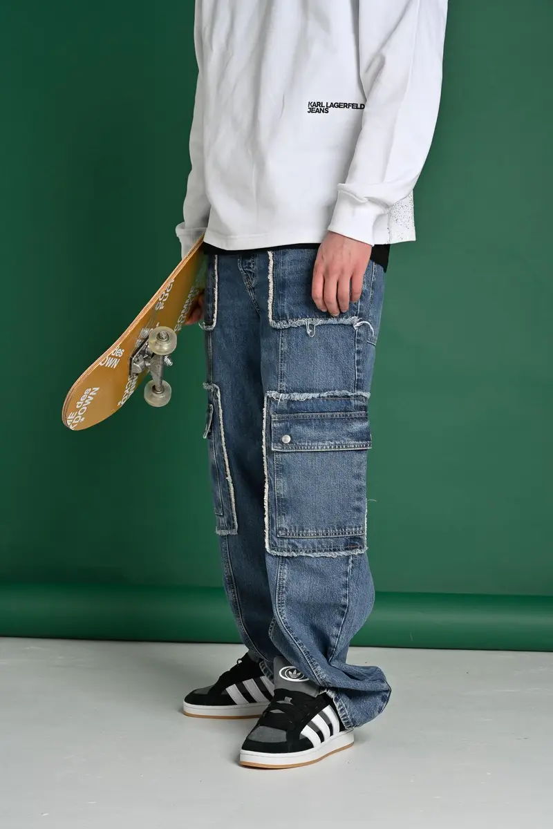 Karl Lagerfeld Jeans Uomo Blu 917284 miniatura 3