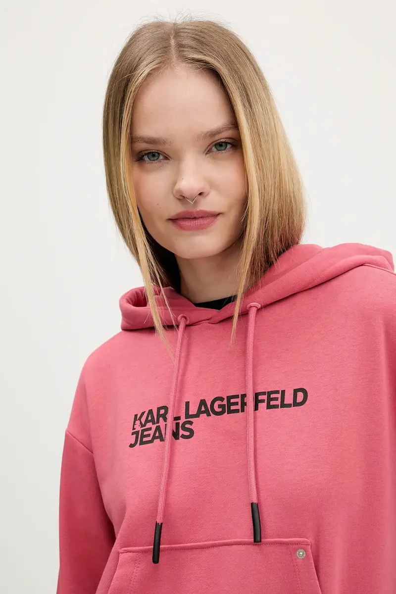 felpa donna colore arancione con cappuccio A2W20053 miniatura 4