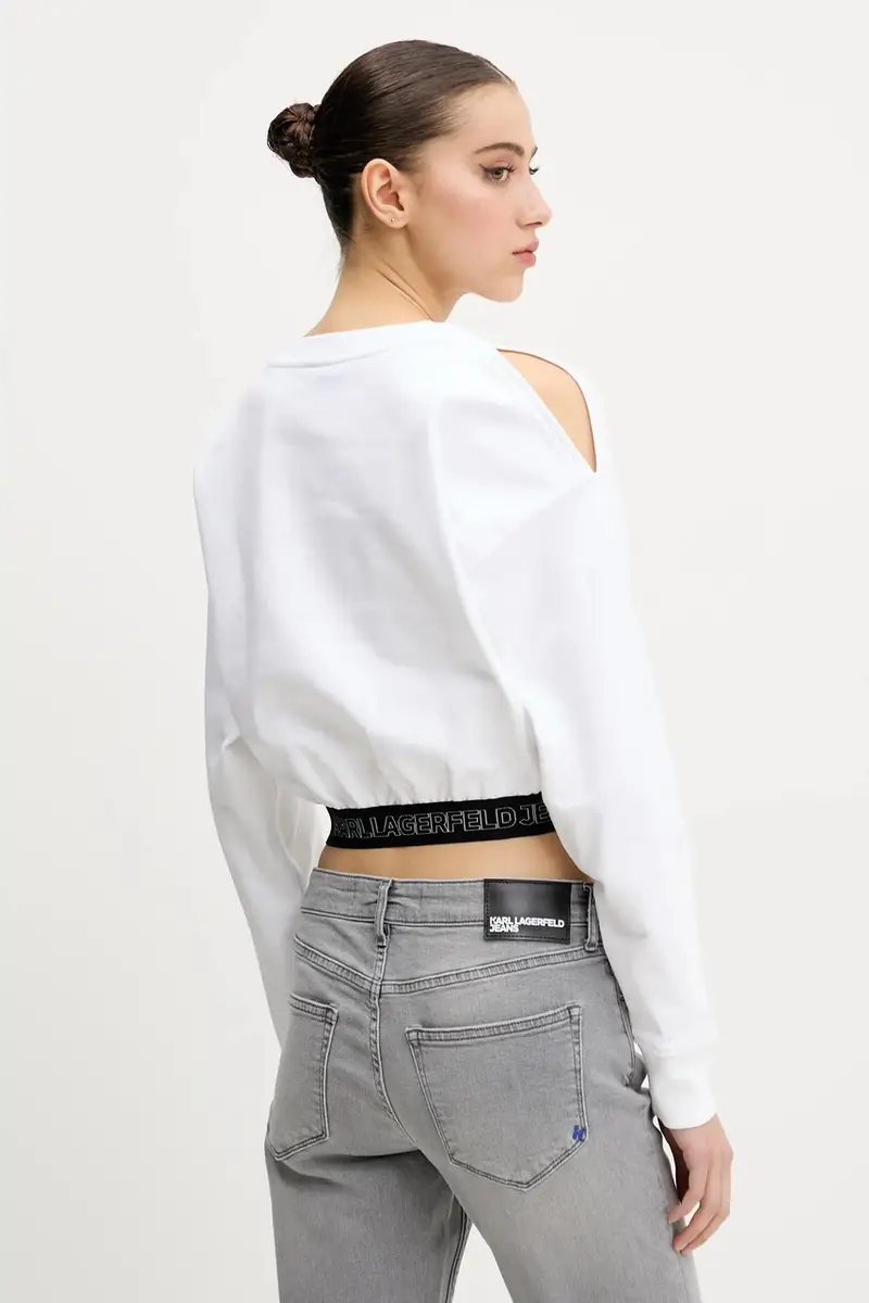 felpa donna colore bianco A2W20062 miniatura 3