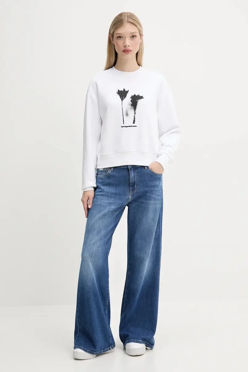 felpa donna colore bianco A3W20034 miniatura 2