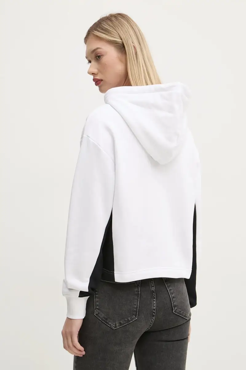 felpa donna colore bianco con cappuccio A1W20017 miniatura 3