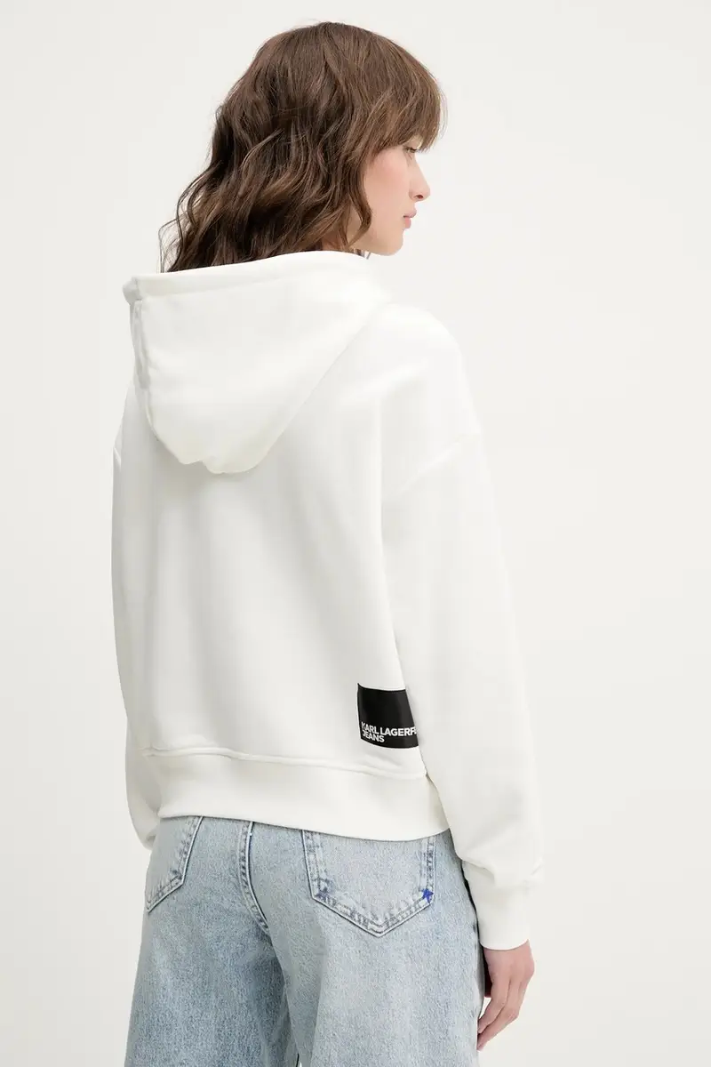 felpa donna colore bianco con cappuccio A2W20053 miniatura 3