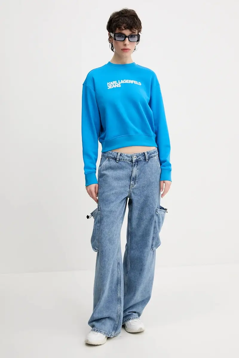 felpa donna colore blu A1W20005 miniatura 2