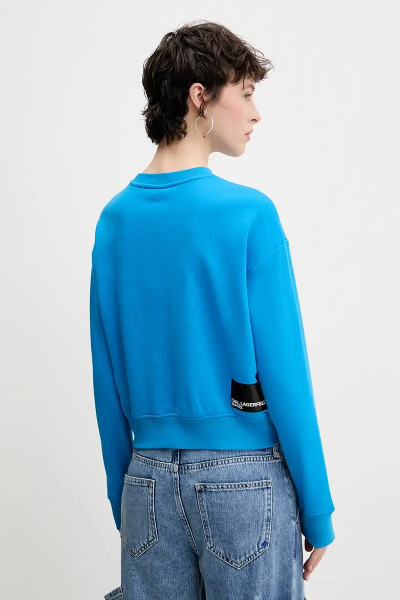 felpa donna colore blu A1W20005 miniatura 3